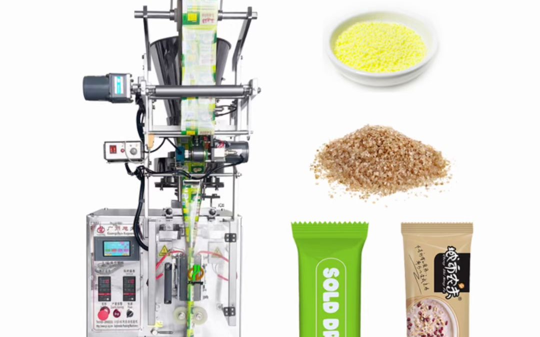 背封顆粒包裝機顆粒包裝機圓角顆粒包裝機沖劑小丸碎茶顆粒全自動包裝機包裝機設備包裝機廠家廣州包裝機可自動完成填制袋封合打碼切斷出成品等一系列操作
